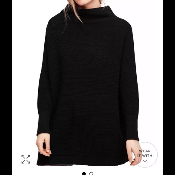 Free People Sweaters - NWT Free People Ottoman Slouchy Tunic XS Black